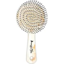 NY Home Pro Üç Boyutlu Oval Saç Fırçası - 16 Beyaz Mermer