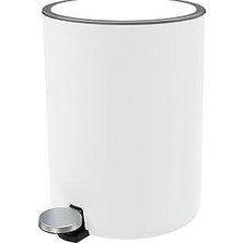 NY Home 5 Lt Pedallı Çöp Kovası Beyaz