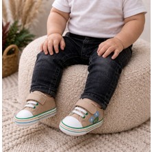 Funny 7395 Premium Renkli Erkek Bebek Ilk Adım Ayakkabısı 17-18-19 No (Yazlık Kumaş)