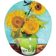 NY Home Ayçiçekler Natürmort Bilek Destekli Mouse Pad