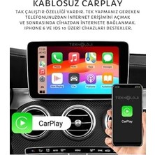 NY Home Kablosuz Carplay ve Auto Adaptörü, 2gb Ram 32GB Rom, Türkçe Arayüz, Netflix ve Youtube Destekli