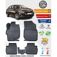 Oty Peugeot 301 2013+ 3D Havuzlu Paspas