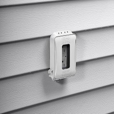 NY Home ML500W Tek Takım Yatay/dikey Montaj Hava Koşullarına Dayanıklı Genişletilebilir Düşük Profil Kullanımdayken Ekstra Görev, 15A, Beyaz