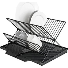 Nesto Home Siyah Bulaşık Altlığı ve Süzgeç