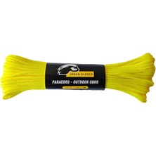 NY Home Badger Sarı Paracord Hayatta Kalma Ipi, 30M - 300KG, Dayanıklı Kamp Ekipmanları, Kamp Aksesuarları