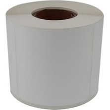 NY Home Pp Tyre Etiket 80MM x 80MM Ruloda 400 Adet 40MM Çapında Yırtılmaya Dayanıklı Kuvvetli Yapışkanlı Etiket