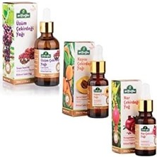 NY Home Kayısı Çekirdeği Yağı 20ML + Nar Çekirdeği Yağı 20ML + Üzüm Çekirdeği Yağı 50ML (Soğuk Pres)