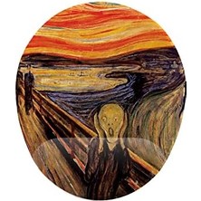 NY Home Çığlık Scream Bilek Destekli Mouse Pad
