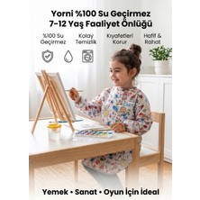 7-10YAŞ Family, Cırtlı, Sıvı Geçirmez, Aktivite, Çocuk Boyama Önlüğü, Önlük
