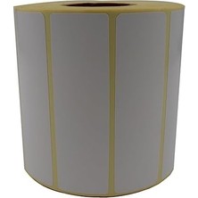 NY Home Kuşe Etiket 100MM x 30MM Ruloda 1500 Adet 40MM Çapında Baskısız Barkod Yazıcı Etiketi