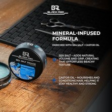 NY Home Black & Red Wax Saç Şekillendirici Wax Sea Salt Pomade Deniz Tuzlu Güçlü Tutuş - 120 ml