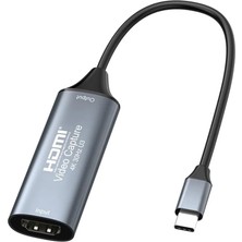 Nesto Home 4K USB C 2.0 Type-C Video Capture Görüntü Yakalama Adaptörü USB 4K 30Hz Akış Öğretim Video Konferans Veya Canlı Yayın Için Oyun Yakalama Kartı (Hdmı Aktarma Için Kullanılmaz)