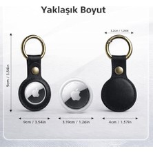 NY Home Airtag Deri Anahtarlık, Haiki Gerçek Deri, Anahtarlık Deri