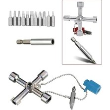 NY Home Kombine Pano Anahtarı Seti Fonksiyonel 15 Parça Elektrik Dolap Kilit Için Uçlu Anahtar Seti