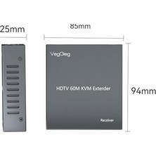 NY Home 1080P Full Hd 60Hz HDMI Kvm Extender 60 Metre CAT5E/6 HDMI Menzil Genişletici Uzatıcı
