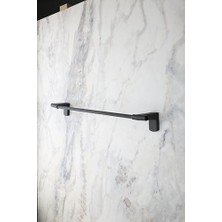 NY Home Banyo F1 Model Paslanmaz Siyah Uzun Havluluk, Havlu Askısı 40 cm 5 Yıl Garanti