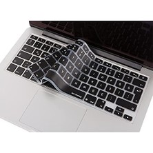 NY Home Uyumlu Klavye Koruyucu Türkçe Q Silikon Ultra Ince Yıkanabilir Air 13 Inç A1369 A1466 Pro 13 15 17 Inç A1278 A1286 A1398 A1425 A1502 A1297 Siyah