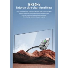 NY Home 240W Type-C Adaptör | 16K60Hz Görüntü Desteği, 8K/80GBPS Veri Aktarımı, Hızlı Şarj E-Marker Çipli Dönüştürücü Otgtt