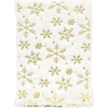 NY Home A5 Peluş Kapaklı Kar Desenli Defter 80 Yp