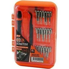 Nesto Home Kinetex KTX-3148 21'in 1 Arada Profesyonel Saat ve Telefon Tamir Seti, 18 Uç, Tornavida Sapı, Cımbız, Plastik Kazıma Aleti