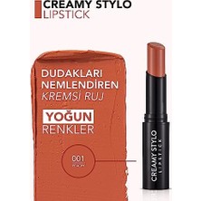 NY Home Yarı Parlak Stick Ruj Creamy Stylo Lipstick 001 Peachy