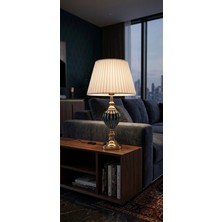 Konkre Tasarım Mâi Abajur Cam ve Metal Gövdeli Luxury Dekoratif Lambader