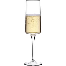 NY Home Şampanya Kadehi 190 cc Damla Logo (L) 6 Ofset Hediyelik Kutu 24 Paşabahce