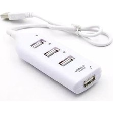 NY Home 4 Port USB Çoğaltıcı Çoklayıcı Hub USB 2.0 Çoklama Pc Laptop - Beyaz