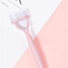 NY Home Xspring Kirpik Fırçası, Kirpik Ayırıcı ve Kaş Fırçası, Makyaj Kozmetik Güzellik Ekipmanı, Çelik Iğneli Kıvırıcı ile Kirpik ve Kaş Makyaj Fırçası (Pembe)