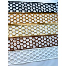 NY Home Kalın Petek Tasarımlı Dekoratif Şerit Aksesuarı (Bej)