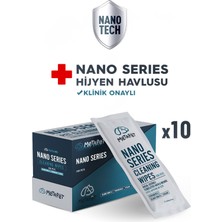 Metapet Nano Series Büyük Bakım Havlusu, Kedi Köpek Göz Kulak Ağız Temizleme, 10 Adet