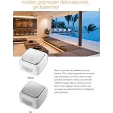 NY Home Beyaz Anahtar + Topraklı Priz Çabul Bağlantı Kombini