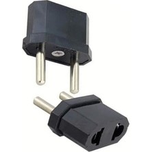 NY Home 2 Adet Amerikan Tipi Fişi Standart Fişe Çevirici Adaptör -Türk Tipi Fişe Dönüştürücüsü Aparat