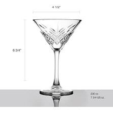 NY Home Kokteyl Kadehi 230 cc 4'lü Hediyelik Kutu