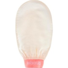 NY Home Ekru Banyo Duş Kesesi Peeling ELDIVENI%100 Floş Ipek Normal Ciltler Için