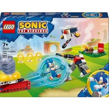 NY Home Sonic The Hedgehog: Sonic’in Kamp Ateşi Çarpışması 77001, 7 Yaş ve Üzeri Kız ve Erkek Çocukları Için Yaratıcı Oyuncak Yapım Seti, Yaratıcı Hediye Fikri (177 Parça)