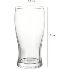 NY Home Odi Home Büyük Boy Renkli Baskılı Cam Bardağı Glass 500 ml