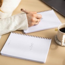 NY Home A5 Spiralli Karton Kapak 2’li Set Kareli Okul Defteri 80 Yaprak, Ders Programlı Leopar