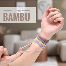 NY Home Kadın %100 Bambu Kumaş Xl Boy 10'lu Toka Seti, Lastik Toka, Organizer, Kız Çocuk Toka