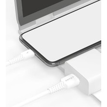 NY Home Uyumlu 2 Metre Type-C To USB Kablo – 3.4A Hızlı Şarj ve Veri Aktarımı, Beyaz | Q4