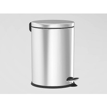 Nesto Home Serisi 5 Litre Hacimli Paslanmaz Banyo-Mutfak Pedallı Çöp Kovası Krom