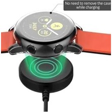 Nesto Home Galaxy 6 ile Uyumlu Akıllı Saat USB Şarj Aleti Akıllı Saat Şarj Kablosu Manyetik Siyah