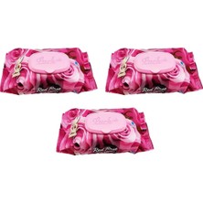 Esranın Dünyası 3 Paket Red Rose Islak Havlu Mendil 90 Adet Kapaklı Gül Kokulu