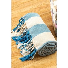 Nesto Home Banyo Havlusu Plaj Havlusu Mavi