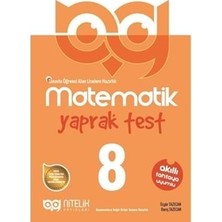 Nitelik Yayınları 8. Sınıf Matematik Yaprak Test