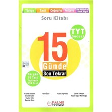 Palme Yayınevi Hazırlık Yks Tyt 15 Günde Son Tekrar Türkçe - Tarih Coğrafya-Felsefe-Din