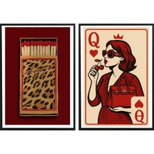 Minimalist Siyah Çerçeveli 2'li Poster Tablo Seti - Dijital Baskı 2cer-3