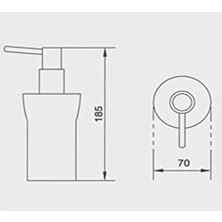 Nesto Home Oval Sıvı Sabunluk