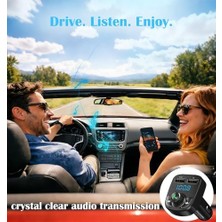 Nesto Home Lıhan X8 Bluetooth Araç Kiti | Fm Transmitter & Çift USB Şarj Cihazı | Kablosuz Müzik