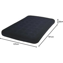 Nesto Home 75146 Double Flocked Inflatable Airbed